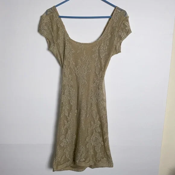 Wet Seal Dresses | Wetseal Womans Mini Dress Ladies Formal Woman's Sz Large Gold | Color: Gold | Size: L | Jlopez1973's Closet Wet Seal Dresses | Wetseal Womans Mini Dress Ladies Formal Woman's Sz Large Gold | Color: Gold | Size: L | Jlopez1973's Closet